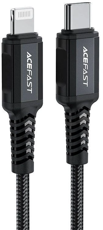 USB laidas Acefast C4-01 MFi PD30W USB-C to Lightning 1.8m juodas