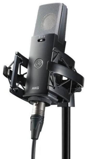 AKG C114 - didelės diafragmos daugiakanalis kondensatorinis mikrofonas (juodas)