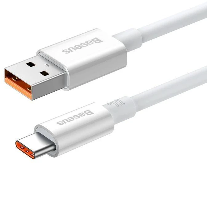 USB laidas per USB-C Baseus Superior 100 W 1.5 m (baltas)