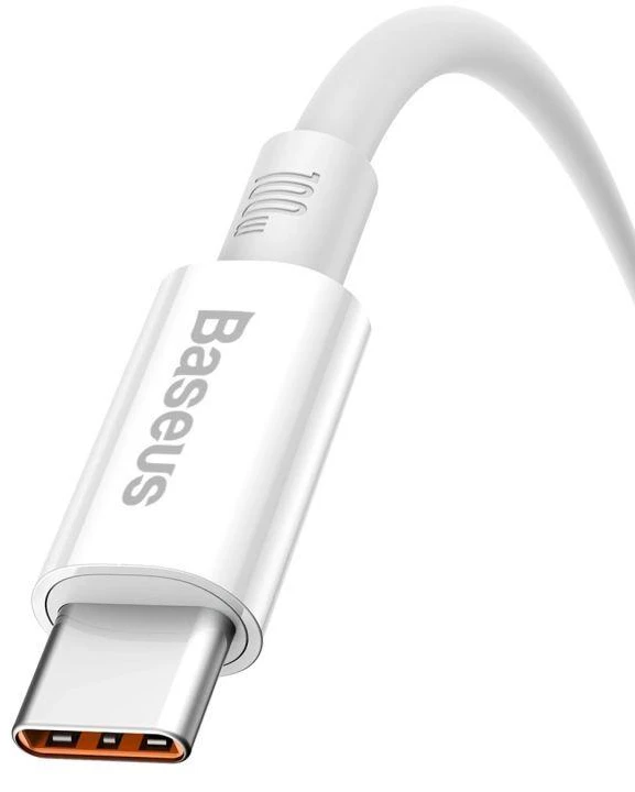 USB laidas per USB-C Baseus Superior 100 W 1.5 m (baltas)