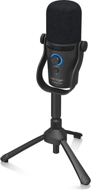 „Behringer D2 Podcast Pro“ – skaitymo/vokalo mikrofonas su XLR/USB jungtimi