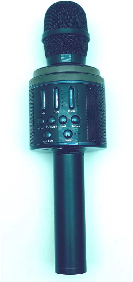 Ausinės Belaidis Bluetooth Karaoke mikrofonas K068 Su šviesos efektais