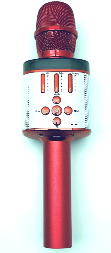 Ausinės Belaidis Bluetooth Karaoke mikrofonas Q136 Su šviesos efektais