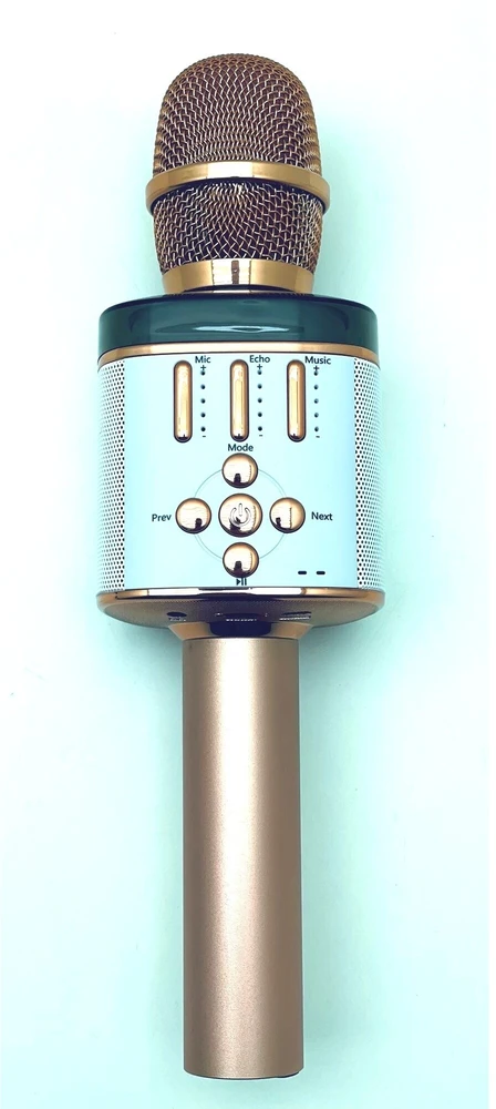 Ausinės Belaidis Bluetooth Karaoke mikrofonas Q136 Su šviesos efektais