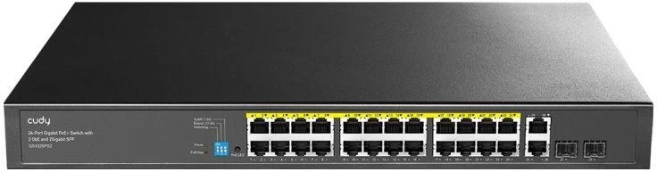 Šakotuvas 24 prievadų komutatorius CUDY GS1026PS2