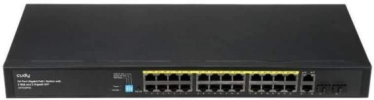 Šakotuvas 24 prievadų komutatorius CUDY GS1026PS2