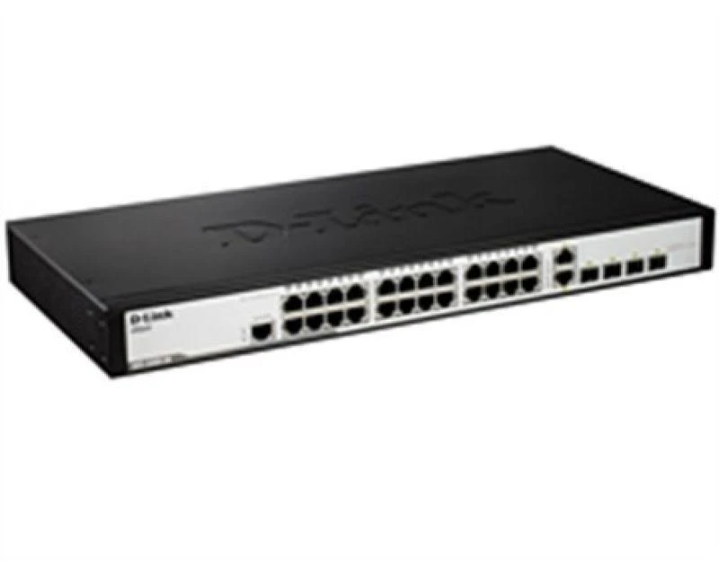 Šakotuvas D-LINK 28-Port Layer2 Smart Managed Gigabit Switch dlink žalias 3.0 24x 10/100/1000Mbit/s TP RJ-45 Port4x TP Combo Port / SFP lizdas