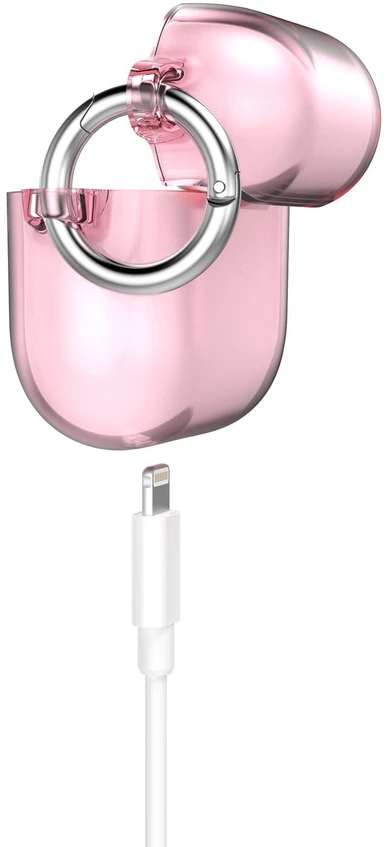 Ausinės Speck Presidio Clear - dėklas skirtas Apple Airpods 3 gen with Microban (Icy Rožinė)