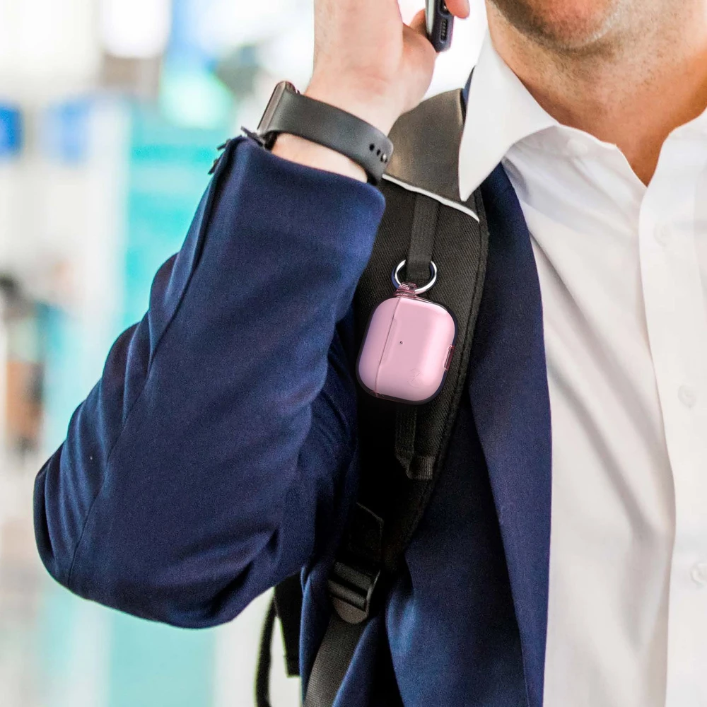 Ausinės Speck Presidio Clear - dėklas skirtas Apple Airpods 3 gen with Microban (Icy Rožinė)