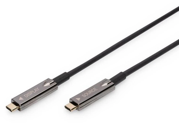 Assmann Electronic DIGITUS USB Type-C-USB Type-C AOC hibridinis FO kabelis 4K 60Hz USB 3.1 SPEC 15m