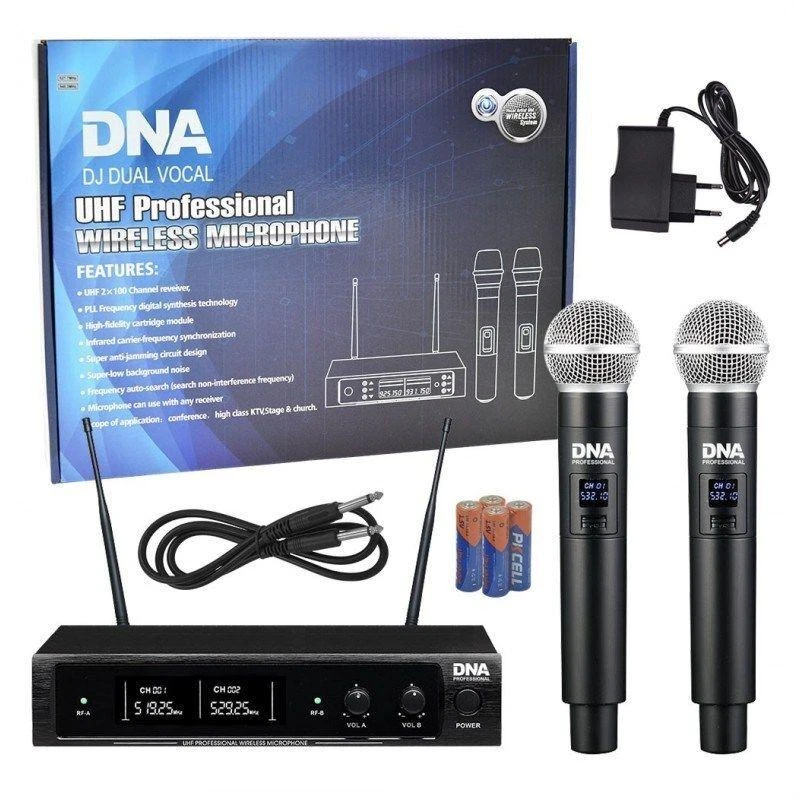 Dna Professional DNA DJ DUAL VOCAL - belaidis vokalinis mikrofonas