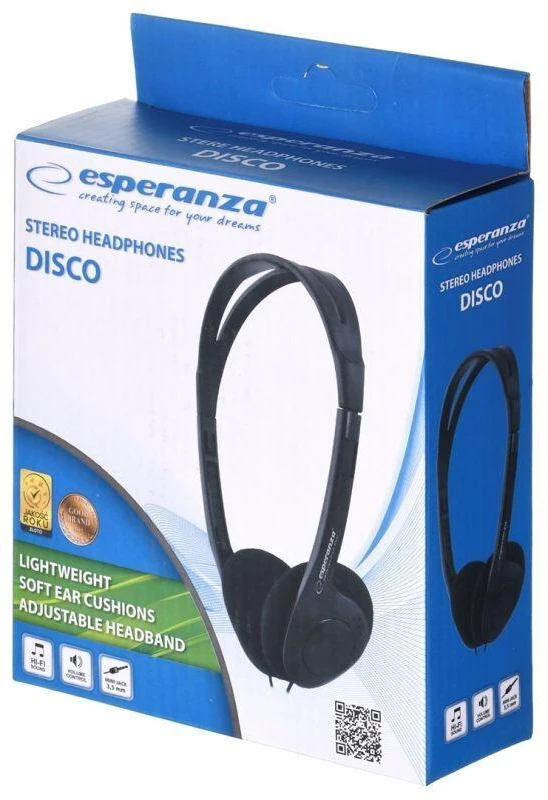 Ausinės Esperanza Disco EH119 (juodos)