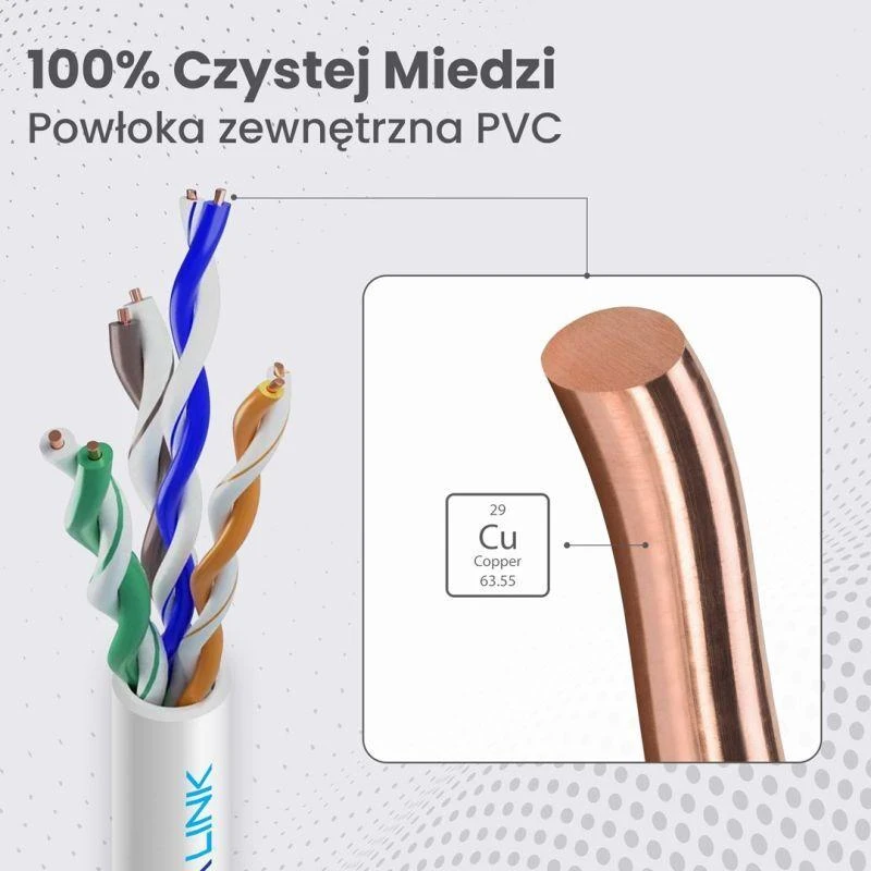 Extralink CAT5E UTP (U/UTP) V2 vidaus patalpoms | Susuktos poros tinklo kabelis | 305M