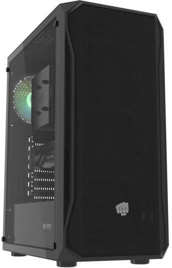 Ausinės FURY KOMPIUTERIO KORPUSAS FURY SHOBO RGB MIDI TOWER SU LANGU Juodas