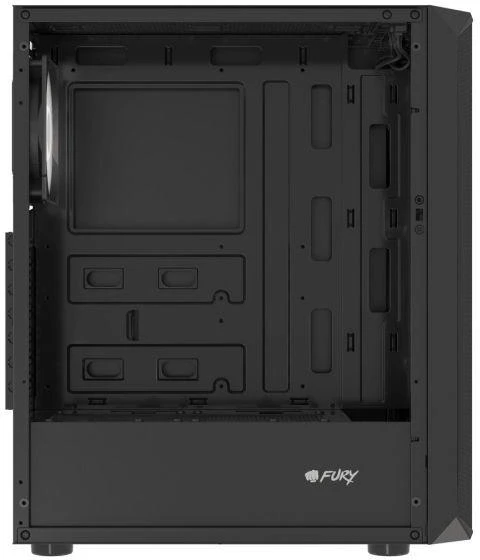 Ausinės FURY KOMPIUTERIO KORPUSAS FURY SHOBO RGB MIDI TOWER SU LANGU Juodas