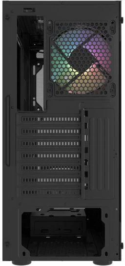Ausinės FURY KOMPIUTERIO KORPUSAS FURY SHOBO RGB MIDI TOWER SU LANGU Juodas