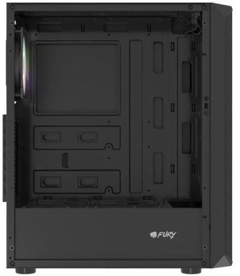 Ausinės FURY KOMPIUTERIO KORPUSAS FURY SHOBO RGB MIDI TOWER SU LANGU Juodas