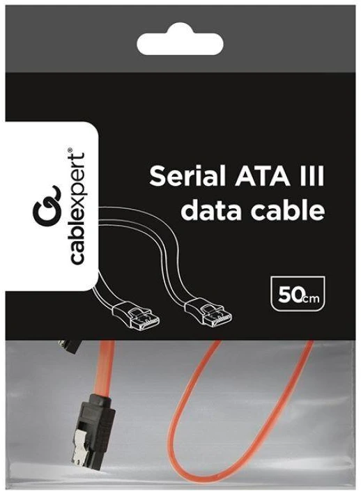 GEMBIRD CC-SATAM-DATA Serial ATA III 50 cm Data Cable metal clips red