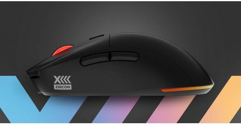 Ausinės GENESIS Zircon XIII Žaidimų pelė Ambididextriška RF Belaidė + USB Type-C Optinė 26000 DPI
