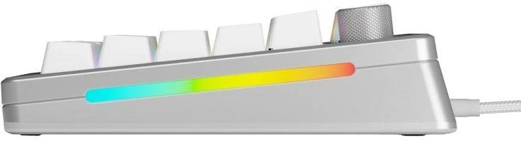 Glorious GMMK 3 Pro 75 % Custom žaidimų klaviatūra – Pre-Built, ANSI US išdėstymas, Fox Switches, sidabro spalvos