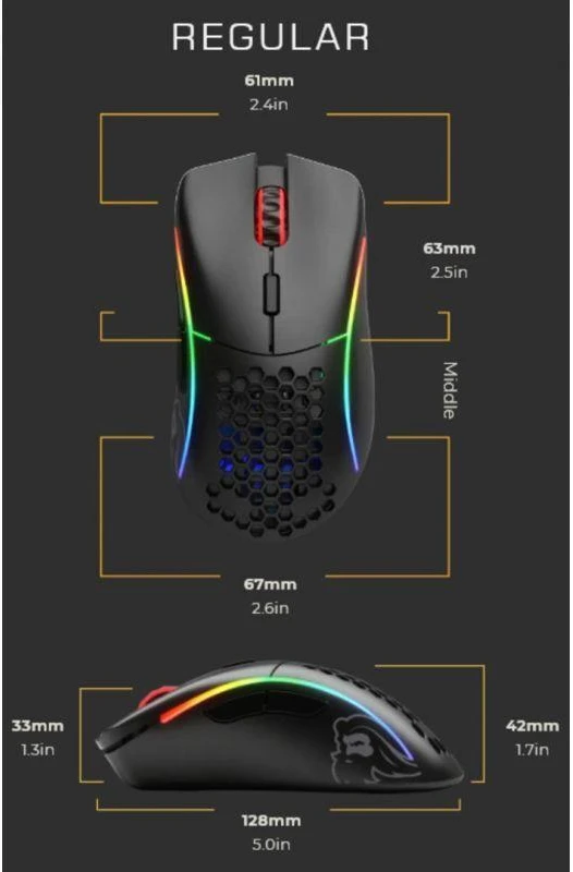 Belaidė Pelė žaidimams Glorious Model D Wireless (Matte Juodas)