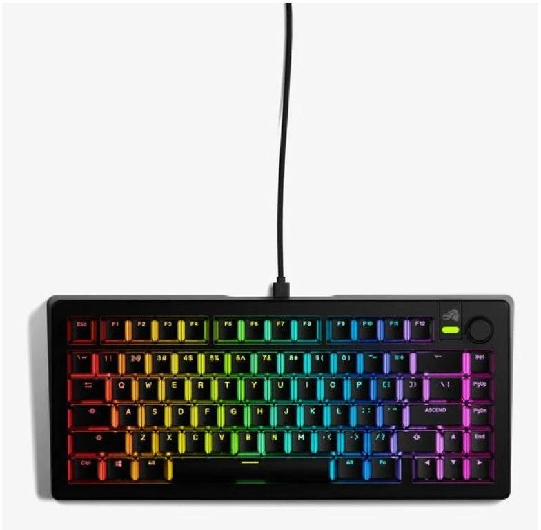 Klaviatūra žaidimams Glorious su laidu GMMK 3 Pro 75% Fox Juodas US