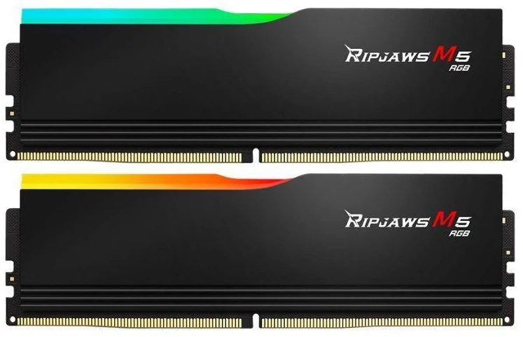Ausinės G.SKILL RIPJAWS M5 RGB DDR5 2X16GB 6000MHz CL36-36 JUODA F5-6000J3636F16GX2-RM5RK