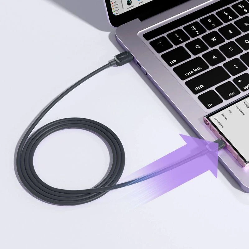 Joyroom Daugiaspalvių serijos A14 USB-A / USB-C 3A kabelis 1.2 m - Juodas