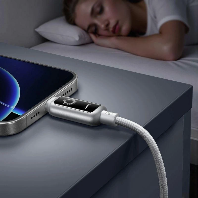 Joyroom S-A55 StarFlight 100W USB-C – USB-C laidas 1,2 m – Baltas
