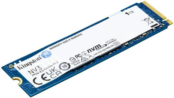 Ausinės Kingston SSD 1000 GB NV3 M.2 2280 PCIe 4.0 NVMe