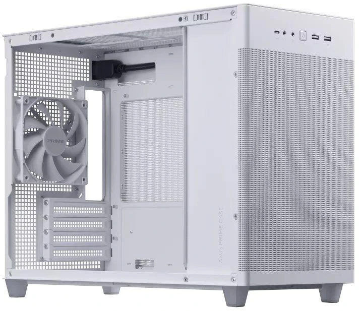 ASUS AP201 PRIME mATX CASE MESH TG Baltas