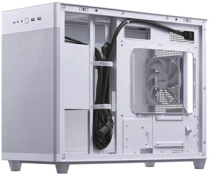ASUS AP201 PRIME mATX CASE MESH TG Baltas
