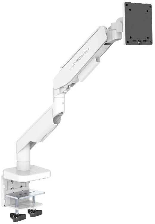 LCP LC-Power LC-EQ-A49W monitoriaus laikiklis arba stovas 124,5 cm (49″) Stalas Balta