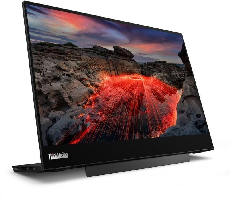 Ausinės Lenovo ThinkVision 14,0 col. monitorius M14t Gen 2, jutiklinis, 16:9 IPS skydelis, 2240 x 1400, reguliuojamo aukščio, USB šakotuvas, DP