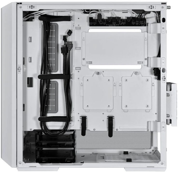 Ausinės Lian Li LANCOOL 216 RGB, E-ATX kompiuterio korpusas baltas