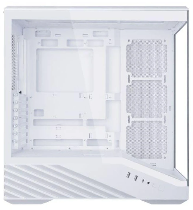 Lian Li Vector V100 PC-kompiuterio korpusas, Midi-Tower, ATX, RGB, Tempered Glass – baltos spalvos