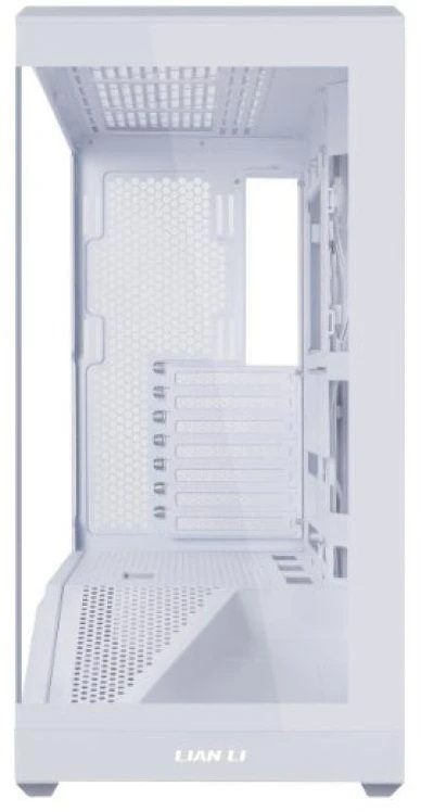 Lian Li Vector V100 PC-kompiuterio korpusas, Midi-Tower, ATX, RGB, Tempered Glass – baltos spalvos