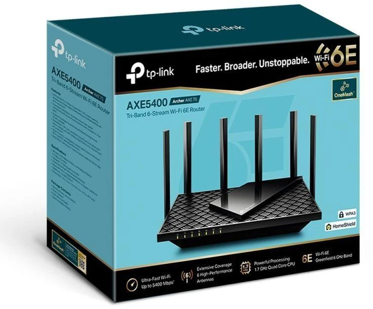 Ausinės Maršrutizatorius TP-Link Archer AXE75