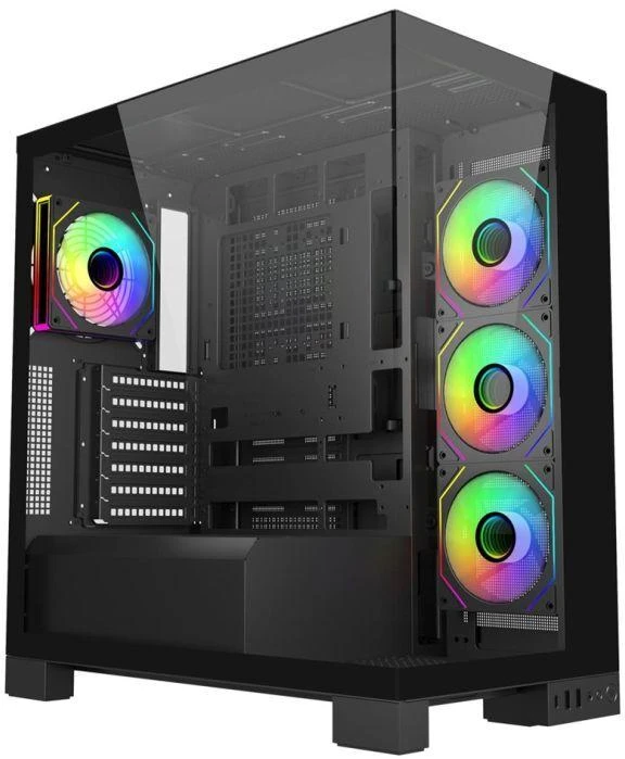 Fortron Midi FSP M540-BA ARGB TG korpusas juodas