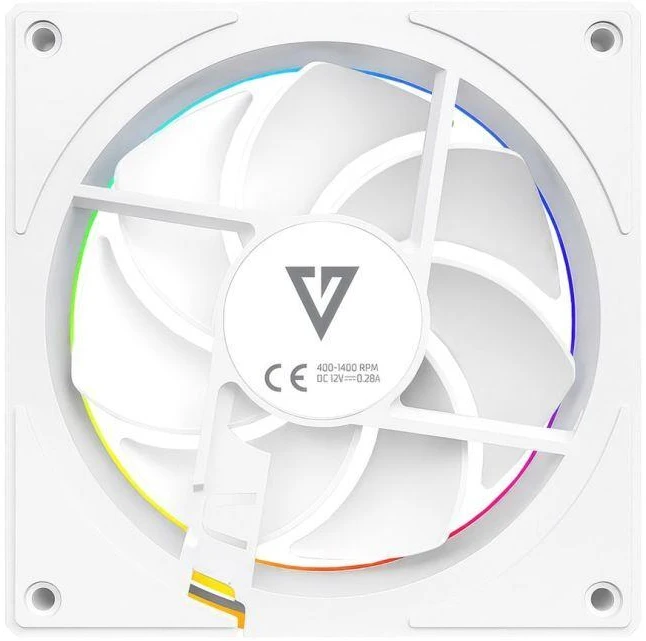 MODECOM VOLCANO LOOP 120 ARGB FAN Baltas