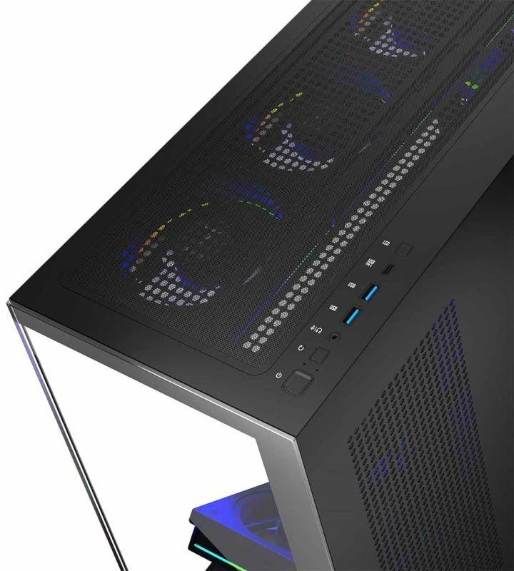 Ausinės MODECOM VOLCANO STELLAR ARGB MIDI 8F juodas korpusas