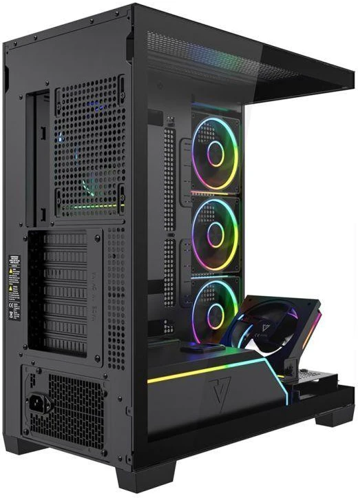 Ausinės MODECOM VOLCANO STELLAR PLUS ARGB MIDI 5F Juodas KORPUSAS