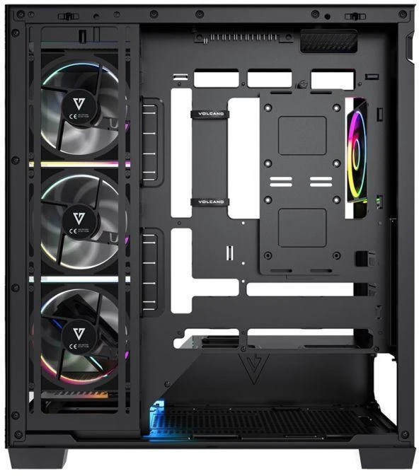Ausinės MODECOM VOLCANO STELLAR PLUS ARGB MIDI 5F Juodas KORPUSAS