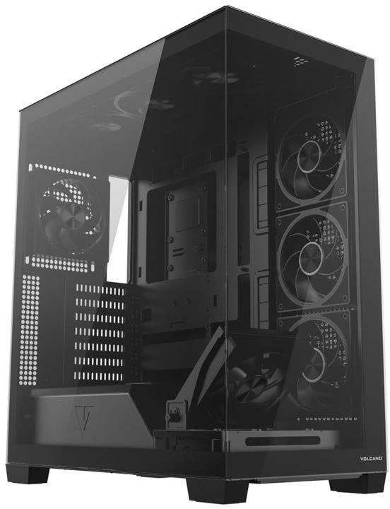 Ausinės MODECOM VOLCANO STELLAR PLUS ARGB MIDI 8F Juodas KORPUSAS