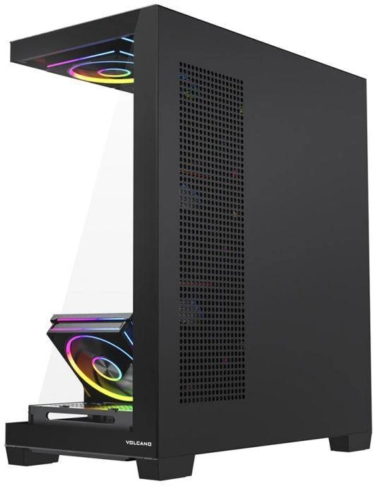 Ausinės MODECOM VOLCANO STELLAR PLUS ARGB MIDI 8F Juodas KORPUSAS