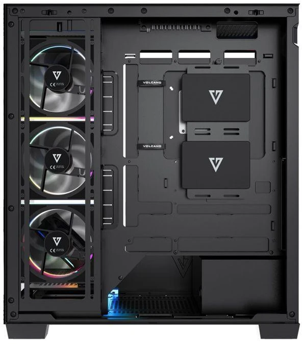 Ausinės MODECOM VOLCANO STELLAR PLUS ARGB MIDI 5F Juodas KORPUSAS