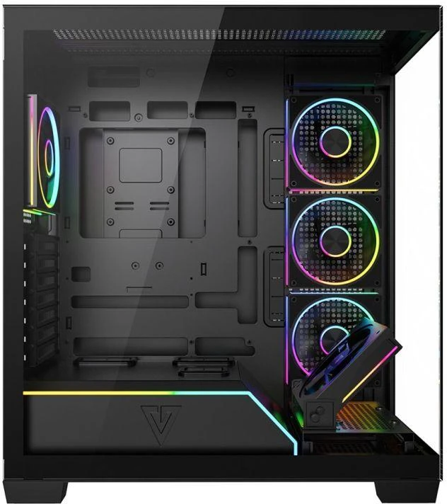 Ausinės MODECOM VOLCANO STELLAR PLUS ARGB MIDI 5F Juodas KORPUSAS