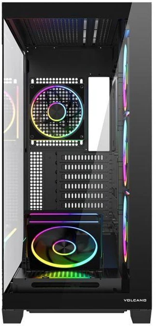 Ausinės MODECOM VOLCANO STELLAR PLUS ARGB MIDI 5F Juodas KORPUSAS