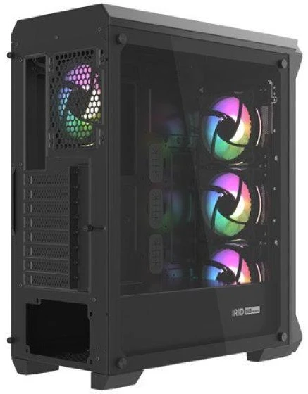 Ausinės NATEC Genesis Irid 505 ARGB NPC-1518 Korpusas (ATX, Micro ATX, Mini ITX; Juodas)