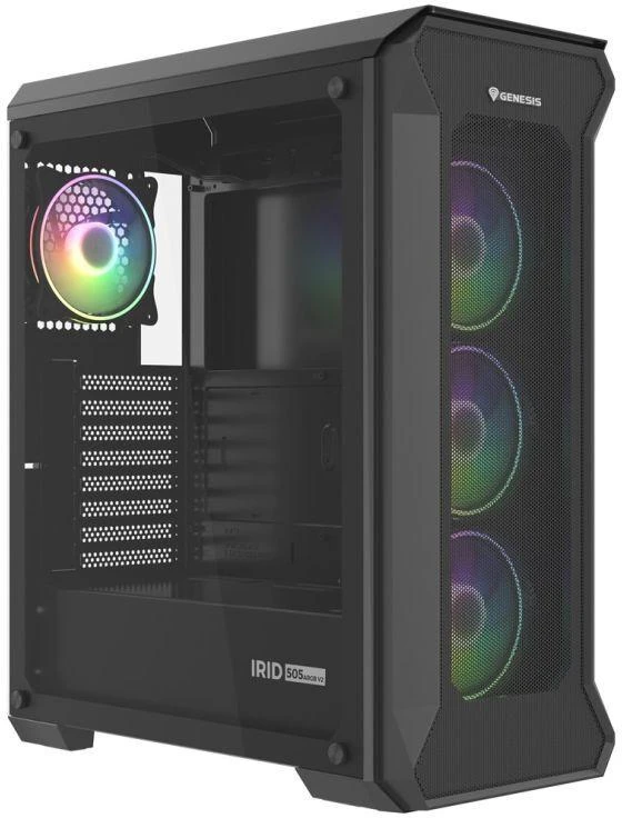Genesis | PC Case | IRID 505 ARGB | Juodas | Midi-Tower